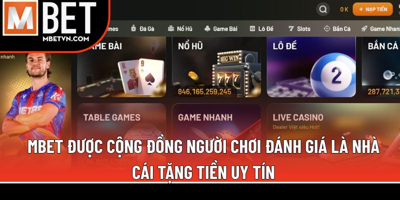 MBET được cộng đồng người chơi đánh giá là nhà cái tặng tiền uy tín MBET được cộng đồng người chơi đánh giá là nhà cái tặng tiền uy tín