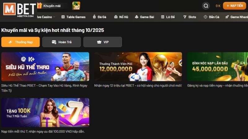 Nhiều ưu đãi độc quyền tại nổ hũ MBET Nhiều ưu đãi độc quyền tại nổ hũ MBET